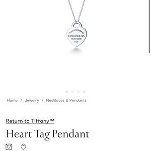 SOLD Return to Tiffany’s silver necklace